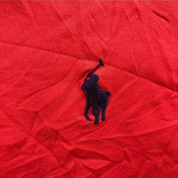 Polo Golf Ralph Lauren Mens Activewear Top Large Red Quarter Zip Long Sleeve - Picture 13 of 16